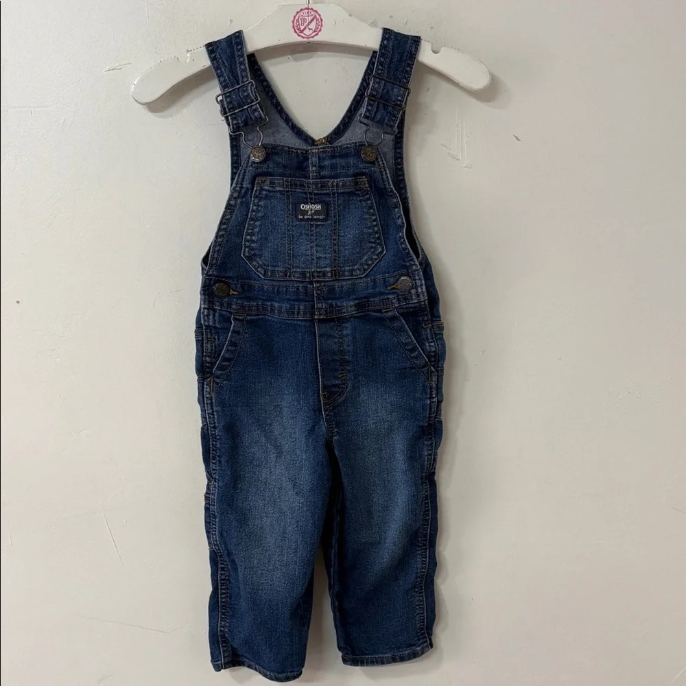 OshKosh B'gosh Dark Blue Denim Kids Overalls